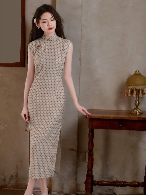 Asian Dress Dresses Retro Sleeveless Qipao3.jpg