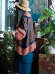 Asian Inspired Top Vintage Linen Blouse 1.jpg