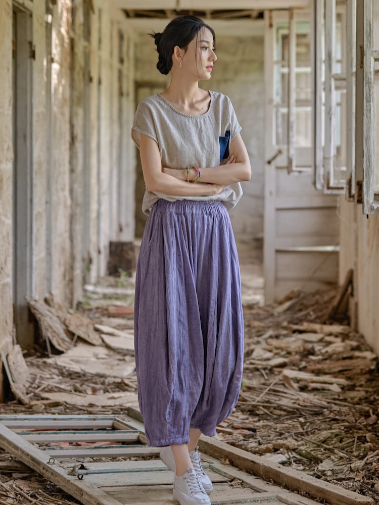 Boho Linen Pants Women Loose Pants10.jpg Boho Linen Pants Women Loose Pants10.jpg