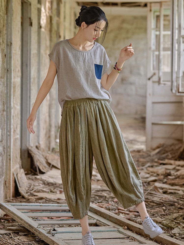 Boho Linen Pants Women Loose Pants8.jpg Boho Linen Pants Women Loose Pants8.jpg