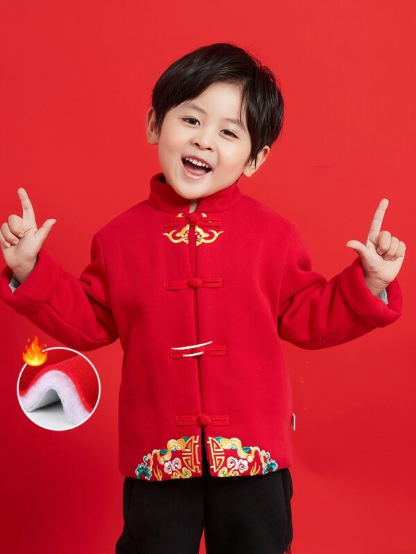 Boys New Year Outfit Red Tang Suit Coat2.jpg