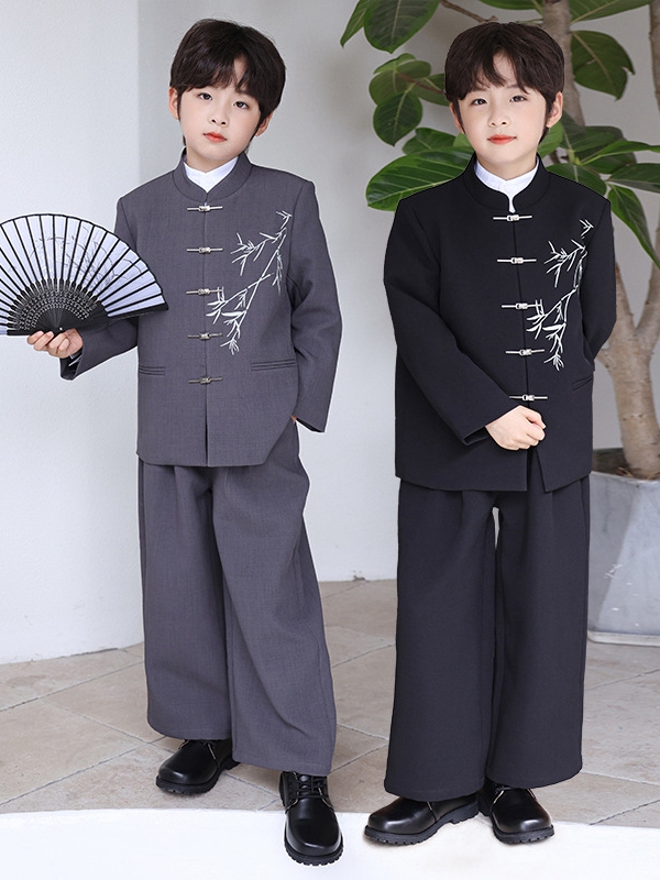 Boys Traditional Chinese Suit Embroidered Zhongshan Outfit 4.jpg
