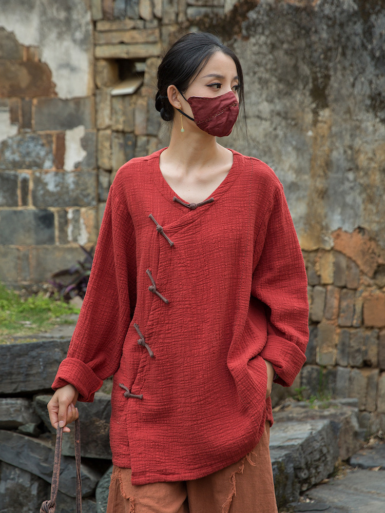 Breathable Long Sleeve Linen Top V Neck Shirt3.jpg Breathable Long Sleeve Linen Top V Neck Shirt3.jpg