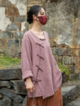 Breathable Long Sleeve Linen Top V Neck Shirt3.jpg