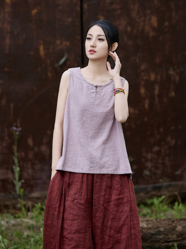 Chinese Linen Tank Top Vintage Vest4.jpg