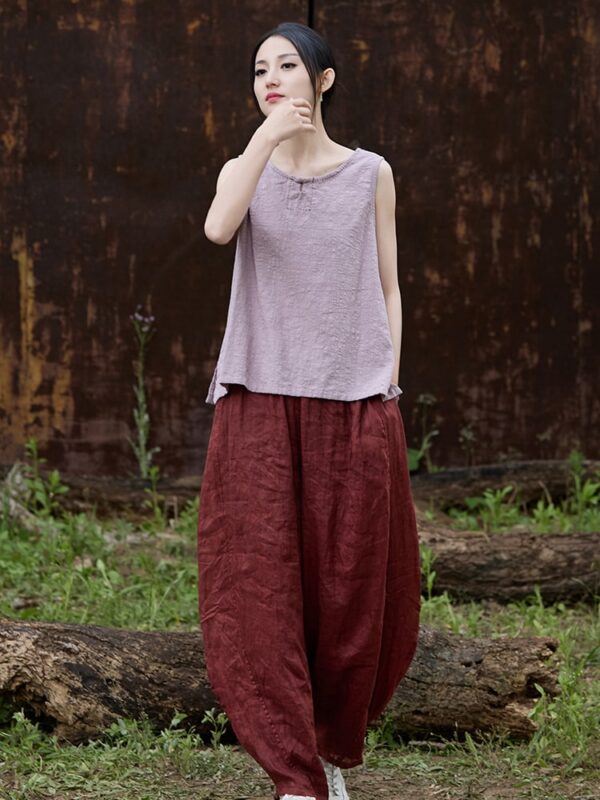 Chinese Linen Tank Top Vintage Vest6.jpg