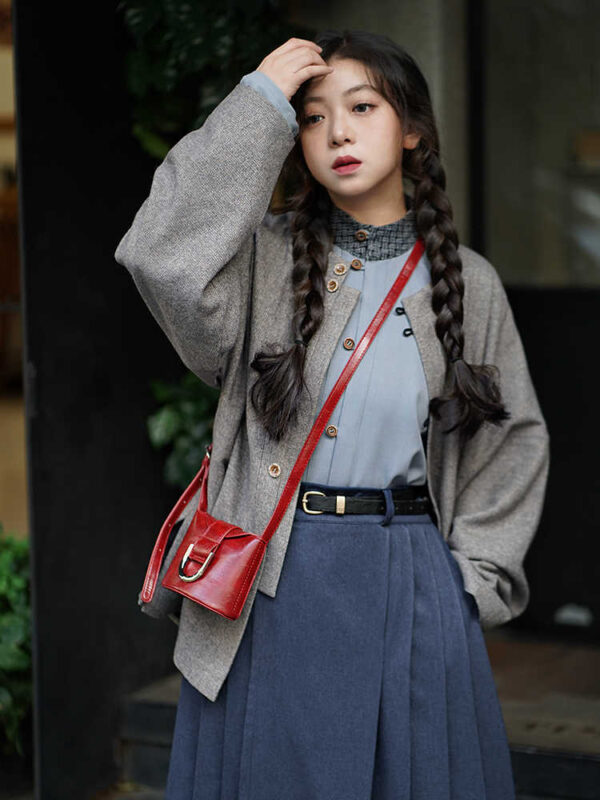 Chinese Modern Hanfu Shirt Blouse And Skirt1.jpg