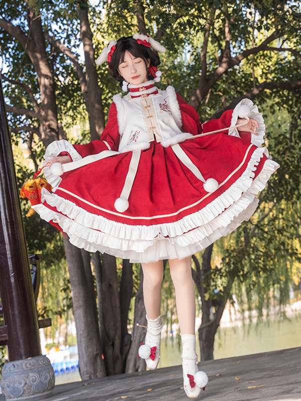 Chinese New Year Lolita Dresses OP Set 4.jpg