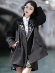 Chinese Style Black Jacket Women Daily Windbreaker 5.jpg
