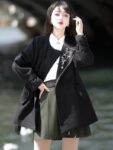Chinese Style Black Jacket Women Daily Windbreaker 5.jpg
