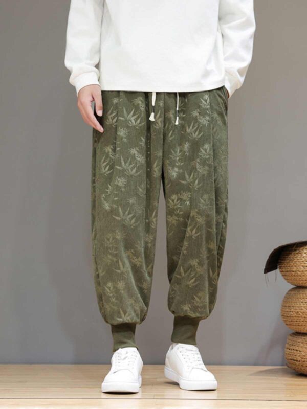 Chinese Style Harem Pants Men Retro Corduroy Trousers2.jpg