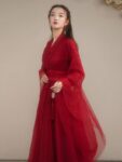 Chinese Style Red Dress For Dancing Women Hanfu 1.jpg