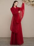 Chinese Style Red Dress For Dancing Women Hanfu 1.jpg