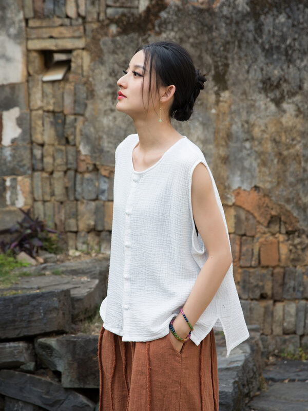 Chinese Style Vest Vintage Cotton Tank Top1.jpg