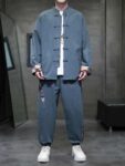 Chinese Tangzhuang Mens Cotton Jacket And Pants1.jpg