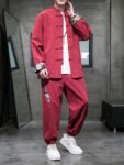 Chinese Tangzhuang Mens Cotton Jacket And Pants1.jpg