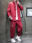 Chinese Tangzhuang Mens Cotton Jacket And Pants1.jpg