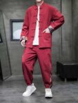 Chinese Tangzhuang Mens Cotton Jacket And Pants1.jpg