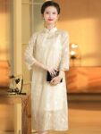 Chinese Traditional Cheongsam Long Cheongsam Qipao Dress 1.jpg