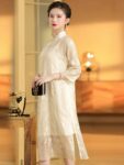 Chinese Traditional Cheongsam Long Cheongsam Qipao Dress 1.jpg