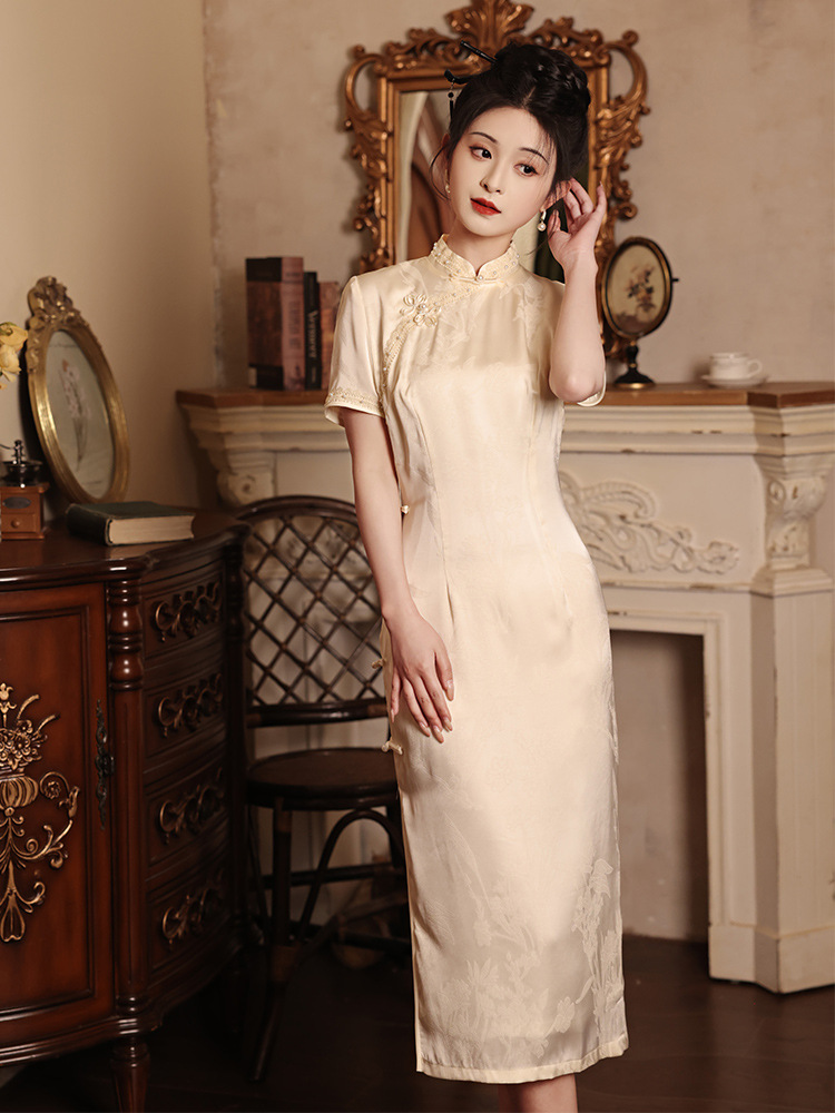 Chinese Traditional Dress Summer Cheongsam Mini Dress 3.jpg Chinese Traditional Dress Summer Cheongsam Mini Dress 3.jpg