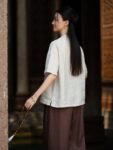Chinese Zen Cotton Linen Top Women Shirt9.jpg