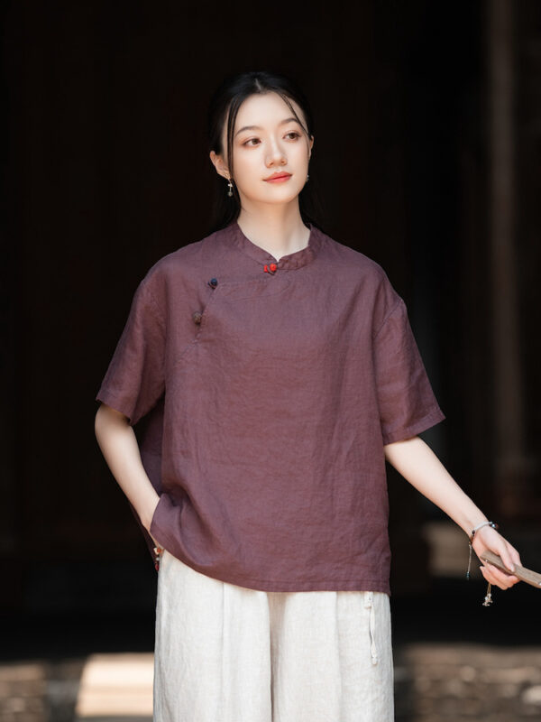 Chinese Zen Cotton Linen Top Women Shirt9.jpg