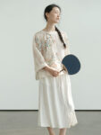 Digital Floral Print Blouse Chinese Style Shirt 5.jpg