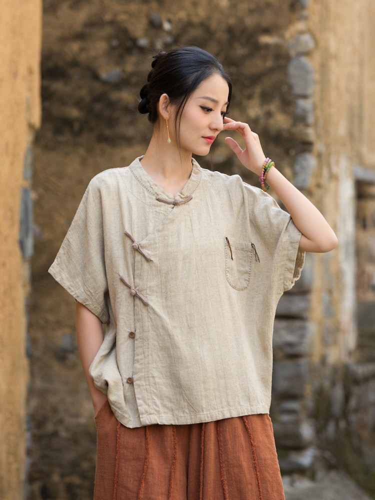 Dyed Linen Shirt Zen Inspired Top1.jpg Dyed Linen Shirt Zen Inspired Top1.jpg