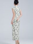 Elegant Jacquard Long Cheongsam Dress6.jpg