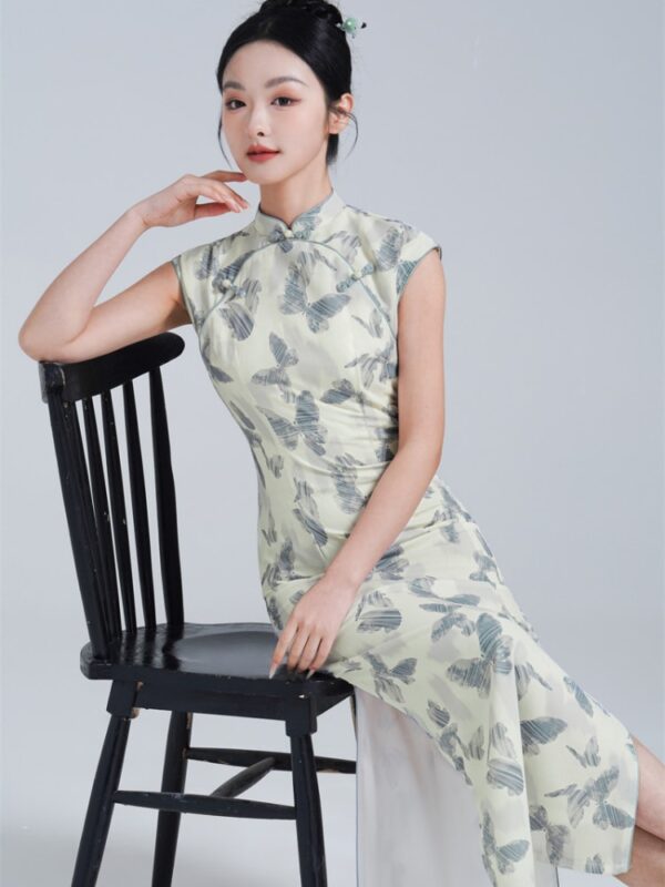 Elegant Jacquard Long Cheongsam Dress6.jpg