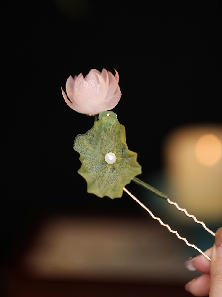 Fairy Pink Flower Hair Clip Tang Style Side Clip 4.jpg Fairy Pink Flower Hair Clip Tang Style Side Clip 4.jpg