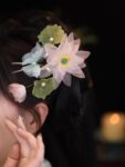 Fairy Pink Flower Hair Clip Tang Style Side Clip 1.jpg