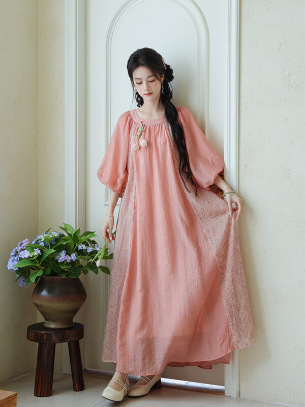 Fairycore Chinese Dress with Puff Sleeves5.jpg