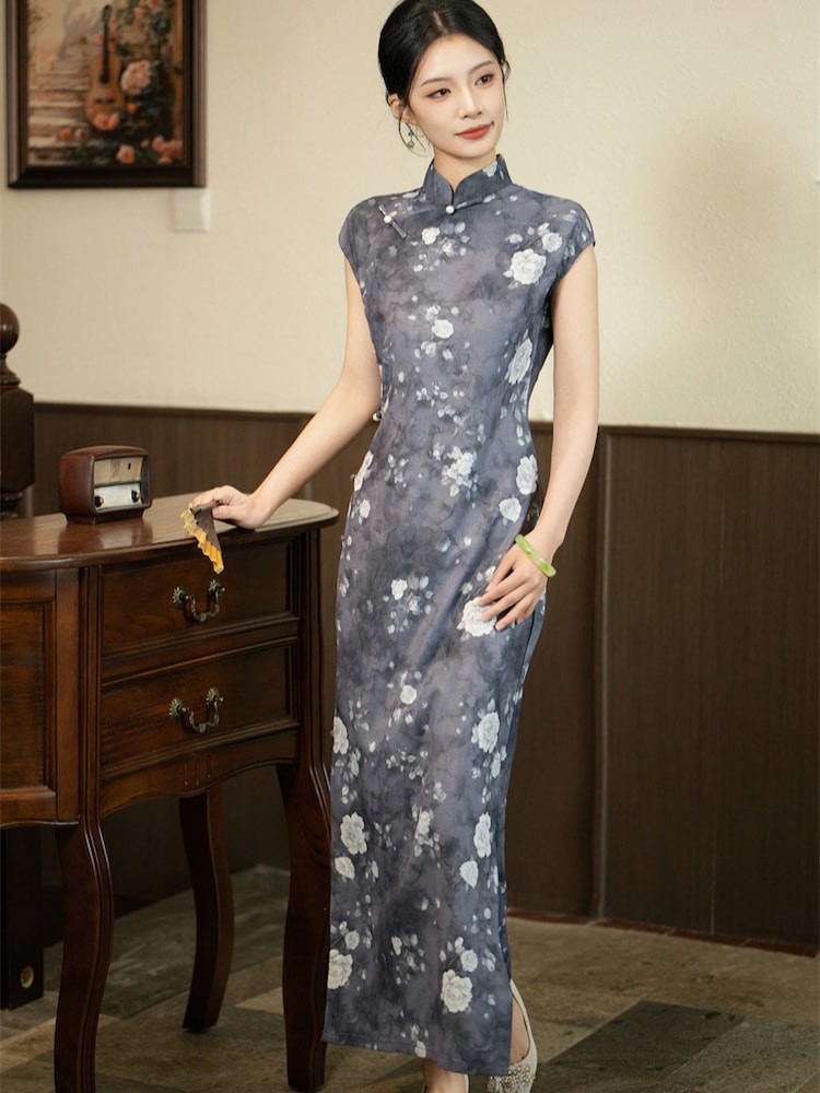 Floral Qi Pao Dress Long Chinese Dress4.jpg Floral Qi Pao Dress Long Chinese Dress4.jpg