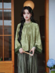 Green Qipao Top and Wide Leg Pants Set6.jpg