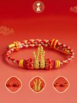 Handmade Red Bracelet Woven Dragon Rope 2024 1.jpg