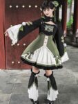 Hanfumdoern Chinese Style Green Lolita Dress Womens 1.jpg
