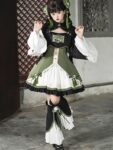 Hanfumdoern Chinese Style Green Lolita Dress Womens 1.jpg