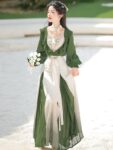 Hanfumodern Chinese Inspired Dress Womens Top Skirt Set 8.jpg