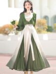 Hanfumodern Chinese Inspired Dress Womens Top Skirt Set 8.jpg