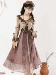 Hanfumodern Chinese Style Brown Dresses For Women 5.jpg