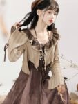 Hanfumodern Chinese Style Brown Dresses For Women 5.jpg
