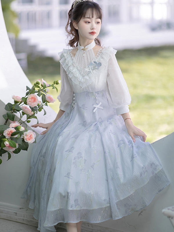 Hanfumodern Daily Sweet Long Lolita Dress Chinese Style Dress 1.jpg Hanfumodern Daily Sweet Long Lolita Dress Chinese Style Dress 1.jpg