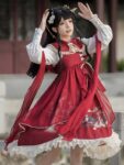 Hanfumodern cute red lolita dress.jpg
