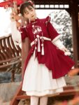 Hanfumodern traditional red chinese dress 3.jpg