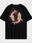 Koi T Shirt for Men Embroidered Short Sleeved Shirt1.jpg