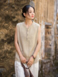 Linen Chinese Sleeveless Top Vintage Vest7.jpg