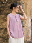Linen Chinese Sleeveless Top Vintage Vest7.jpg
