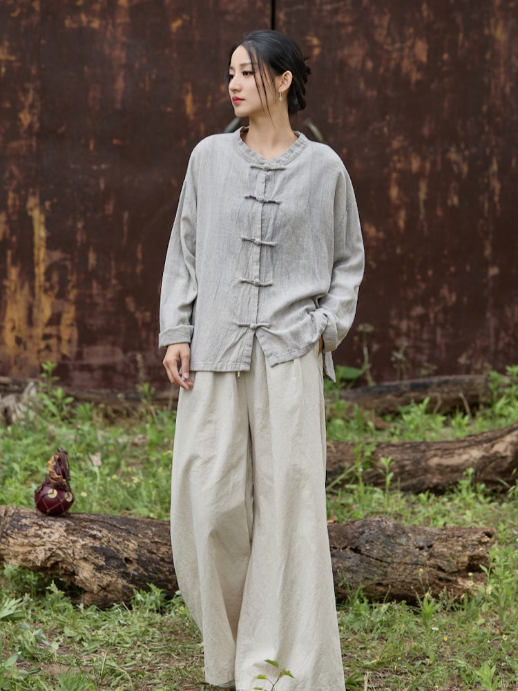 Linen Cotton Chinese Blouse Long Sleeve Shirt2.jpg Linen Cotton Chinese Blouse Long Sleeve Shirt2.jpg